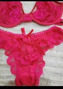 Red Lace Lingerie Set