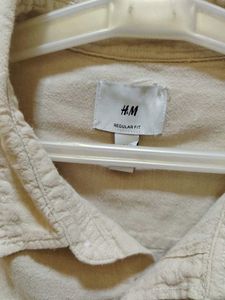 H&M Beige Corduroy Shirt