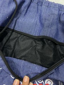 Blue Drawstring Backpack