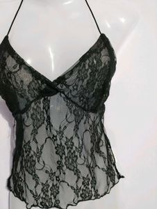 Y2K BEAUTIFUL HELTER NECK TOP