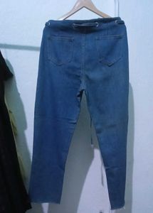Blue self tie up Denim