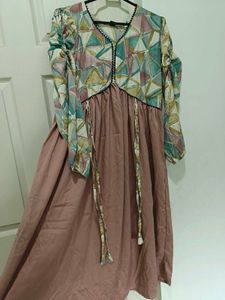 Puff Sleeve Dusty Pink Kurta