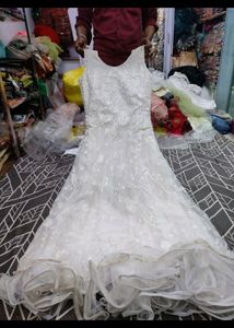 Flat Stock Clear Sale Wedding White Gown