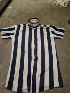 Striped Button-Down Shirt