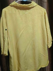 Yellow Button-Down Top