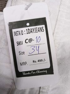 C@10 Size-34 Straight Jeans
