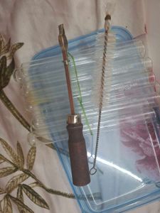 10 Test Tubes Set With Cleaner , Holder N Hammer