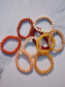 Colourful Beaded Bracelet 📿(Pack Of 10)