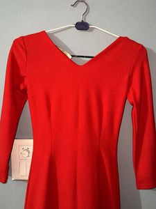 Shimmer Red Party Dress