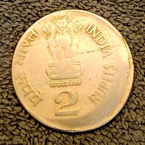 1996 2 Rupees Off Shift Error Coin
