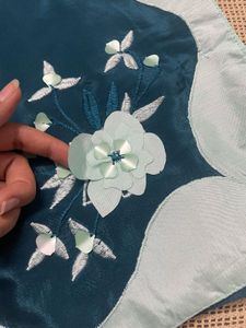 Elegant Teal &amp; Mint Saree