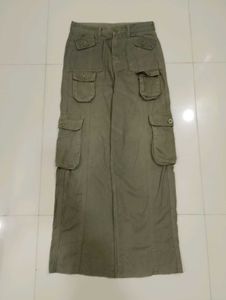 Vintage Olive Green Cargo Pants