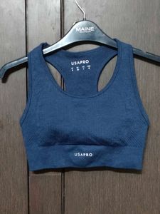 💙 SEAMLESS CROP SPORTS BRA