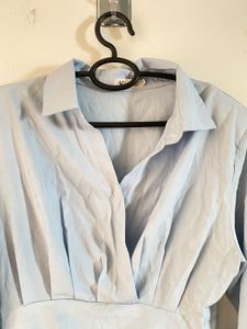 Blue Shirt Dress