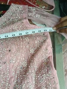 Elegant Pink Embellished Gown