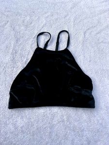 H&amp;M Lace Velvet Bralette / Crop Top
