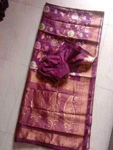 Wedding Saree With Matching Blouse