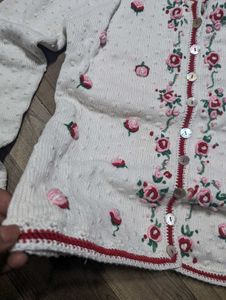 Floral Embroidered Cardigan
