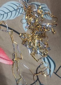 3 Pics Girls&#39; And Boy&#39;s Gold Chain