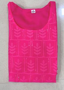Pink Georgette Kurti