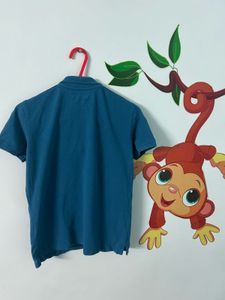 Pepe Jeans Boys Teal Blue Polo T-Shirt