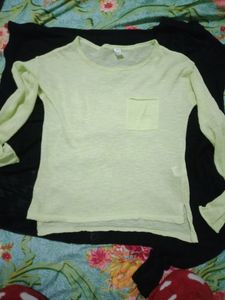 Transparent neon colour top