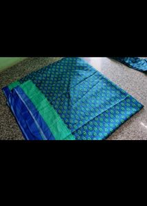 Elegant Blue &amp; Green Saree