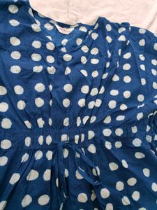 KAFTAN BLUE TOP FOR WOMEN.