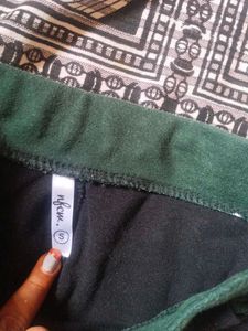 New Black Green Trouser