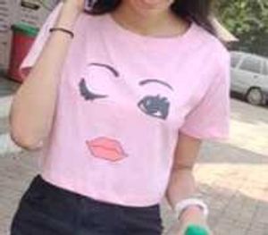 Winking Face Crop Top