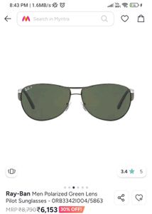 Ray-Ban Polarized Pilot Sunglasses