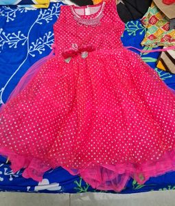 Pink Polka Dot Party Dress