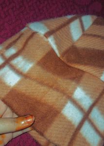 Plaid Fleece Beanie Hat