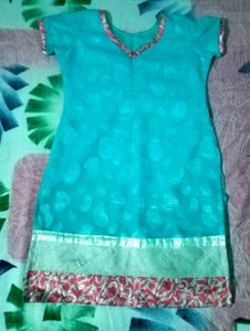 Teal Paisley Print Tunic Top