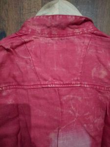 Men Short Pink Kurta