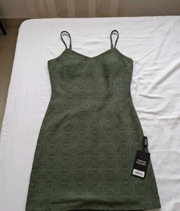 With Tag Green Mini Dress