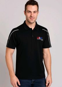 USA Golf Black Polo Shirt