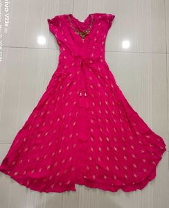 Rose Colour Beautiful Festive Dress💓