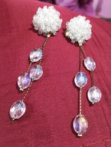 White Fancy Eirring