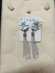 Floral Tassel Earrings