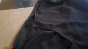 Elegant Black Abaya with Silver Detail