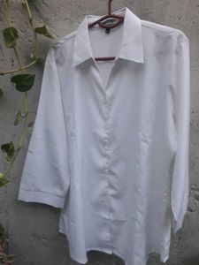 Classic White Button-Down Shirt