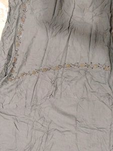Gray Embellished Maxi Dress