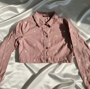 Winter floral jacket.