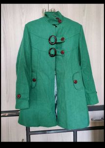Green Button-Up Coat