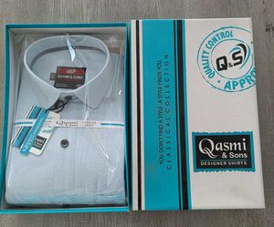 Qasmi &amp; Sons Light Blue Dress Shirt