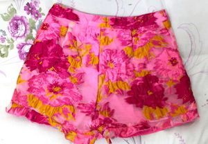 Floral High Waisted Shorts