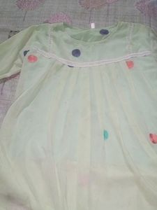 Green Top And Tunic Type For Women Empire Shape.