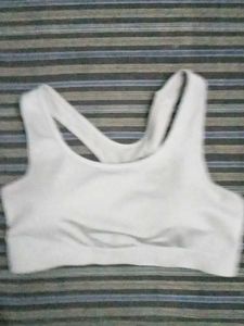White Sports Bra