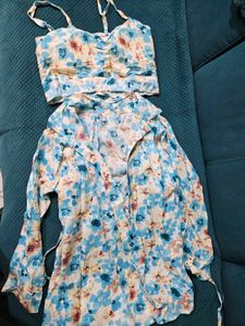 Beach Style Shirt Top Set